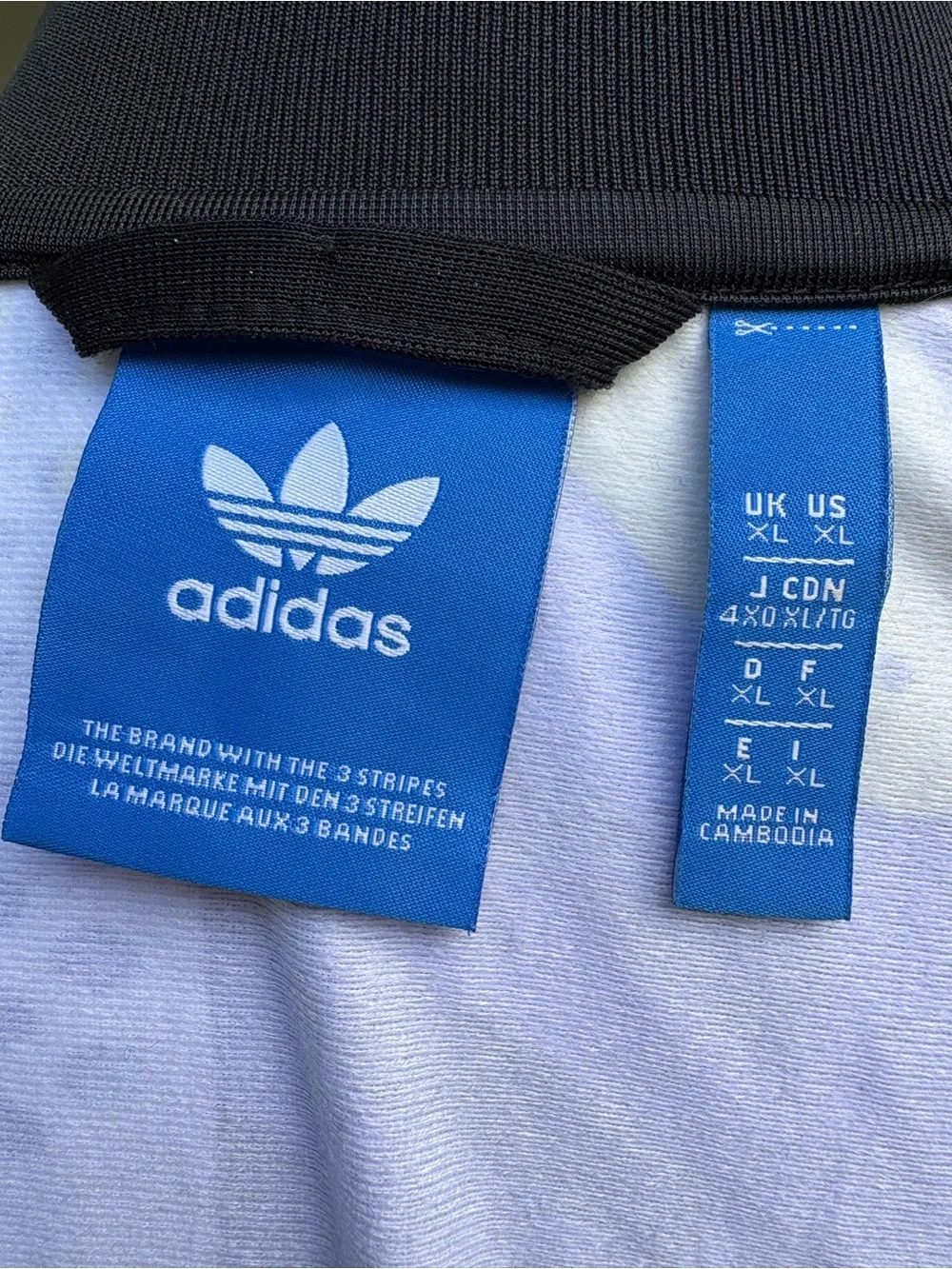Adidas Graphic Zip-Up Jacket in Turquoise, Yellow & Black - Picture 7 of 8